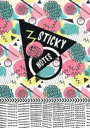 Omslag van Sticky notes pack Eighties