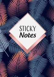 Omslag van Sticky notes pack Leaves