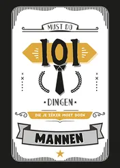 Omslag van 101 dingen die je zéker moet doen - Mannen