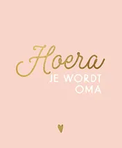 Omslag van Hoera, je wordt oma
