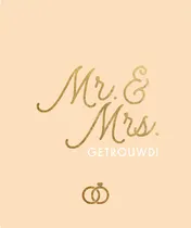 Omslag van Mr. & Mrs. getrouwd!