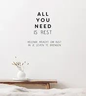 Omslag van All you need is rest