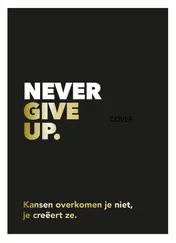 Omslag van Never give up