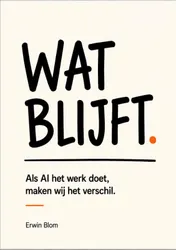 Omslag van Wat blijft.