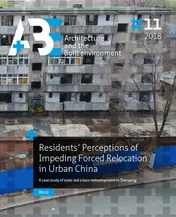 Omslag van Residents’ Perceptions of Impending Forced Relocation in Urban China