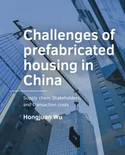 Omslag van Challenges of -­prefabricated housing in China