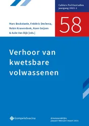Omslag van Verhoor van kwetsbare volwassenen