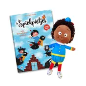 Omslag van De spiekpietjes, pakket een Sinterklaastraditie + spiekpietje Milan