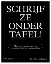 Omslag van Schrijf ze onder tafel!
