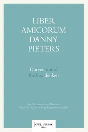 Omslag van Liber Amicorum Danny Pieters