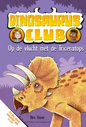 Omslag van Op de vlucht met de Triceratops