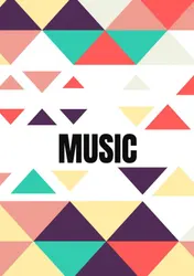 Omslag van Gitaarakkoorden- Gitaartabs Notenschrift- Bladmuziek (A5) Color Text Music- Allets Comfort