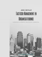 Omslag van Tactisch Management en Organisatiekunde
