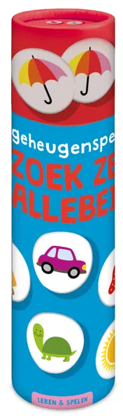 Omslag van Spelletjes in kokers - Zoek ze allebei