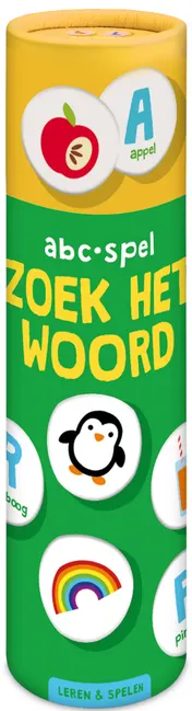 Omslag van Spelletjes in kokers - Zoek het woord