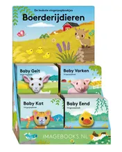 Omslag van Display-Vingerpopboekjes boerderij dieren - 4T x 4 ex
