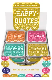Omslag van Display Happy quotes 4T x 3 ex.