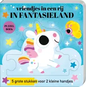 Omslag van Puzzelboek vriendjes in een rij - In fantasieland