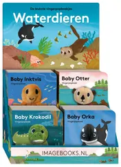Omslag van Display Vingerpopboekjes Waterdieren - 4 x 4 exemplaren