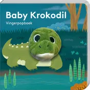 Omslag van Vingerpopboekje Baby Krokodil