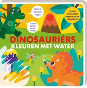 Omslag van Kleuren met water Dinosauriërs