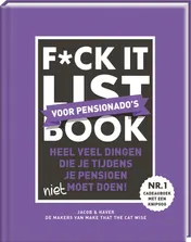 Omslag van F*ck it list book - Voor pensionado's