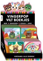 Omslag van Display Kijk, voel & vind vingerpop viltboekjes 4 x 4 ex.