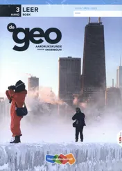 Omslag van De Geo LRN-line online in Learnbeat + boek 3 havo