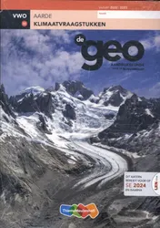 Omslag van De Geo LRN-line (SE) online in Learnbeat + boek vwo klimaatvraagstukken