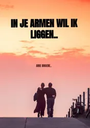 Omslag van In je armen wil ik liggen..