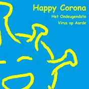 Omslag van Happy Corona , het Ondeugendste Virus op Aarde