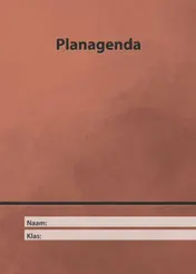 Omslag van planagenda