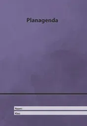 Omslag van planagenda