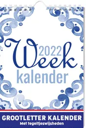 Omslag van Grootletter Tegeltjeswijsheden weekkalender - 2022