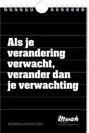 Omslag van Mwah Weekkalender - 2022