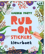 Omslag van Rub-on-stickers Kleurboeken - Garden party