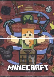 Omslag van Minecraft - Schrift A4 Ruit - set van 5 (2 ex.) 22-23