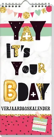 Omslag van Verjaardagskalender It's your birthday