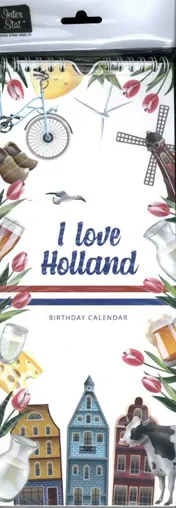 Omslag van Verjaardagskalender - I love Holland - Los