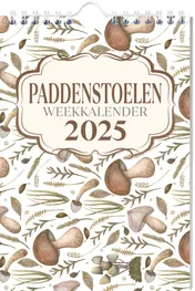 Omslag van Paddenstoelen weekkalender - 2025