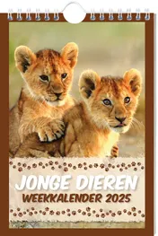 Omslag van Jonge dieren weekkalender - 2025