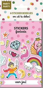 Omslag van Party Party 6 Sticker boekjes - Fantasie