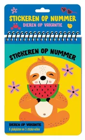 Omslag van Stickeren op nummer - Dieren op vakantie