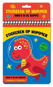 Omslag van Stickeren op nummer - Dino's in de ruimte