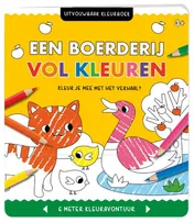 Omslag van Uitvouwbaar kleurboek - Een boerderij vol kleuren