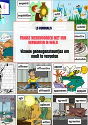 Omslag van Franse werkwoorden met hun verwanten in beeld