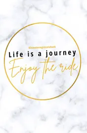 Omslag van Kilometerregistratieboek Life is a journey, Enjoy the ride