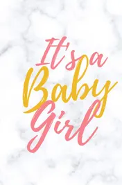 Omslag van Babyshower gastenboek It's a baby girl