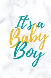 Omslag van Babyshower gastenboek It's a baby boy