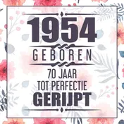 Omslag van 1954 Geboren 70 Jaar Tot Perfectie Gerijpt